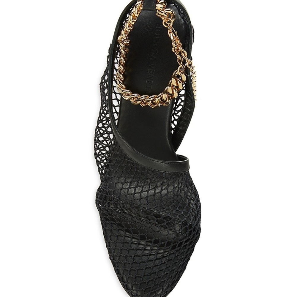 Sexy mesh black sandals with gold chain 🔥🔥🔥 - Picture 10 of 12